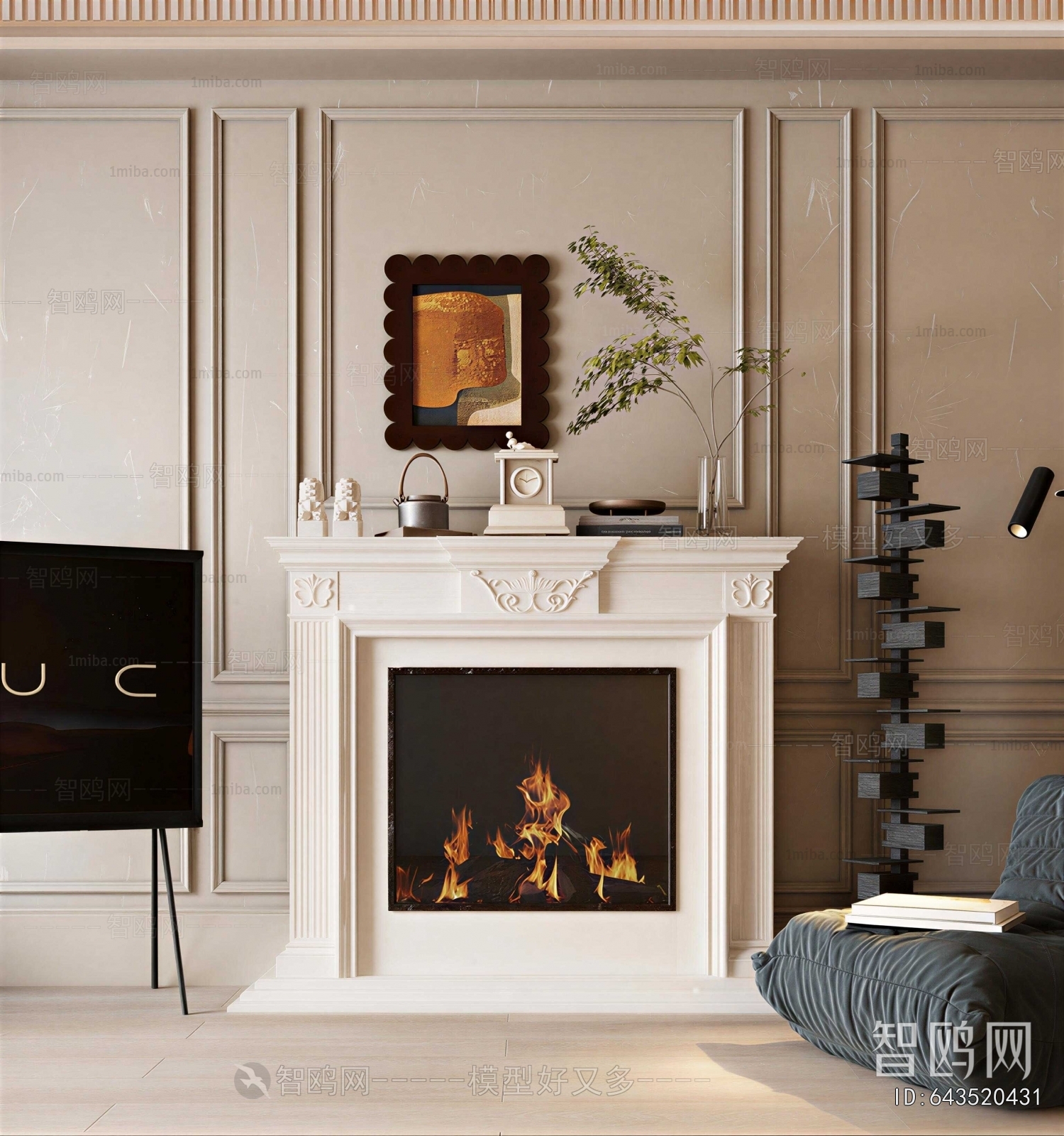 French Style Fireplace
