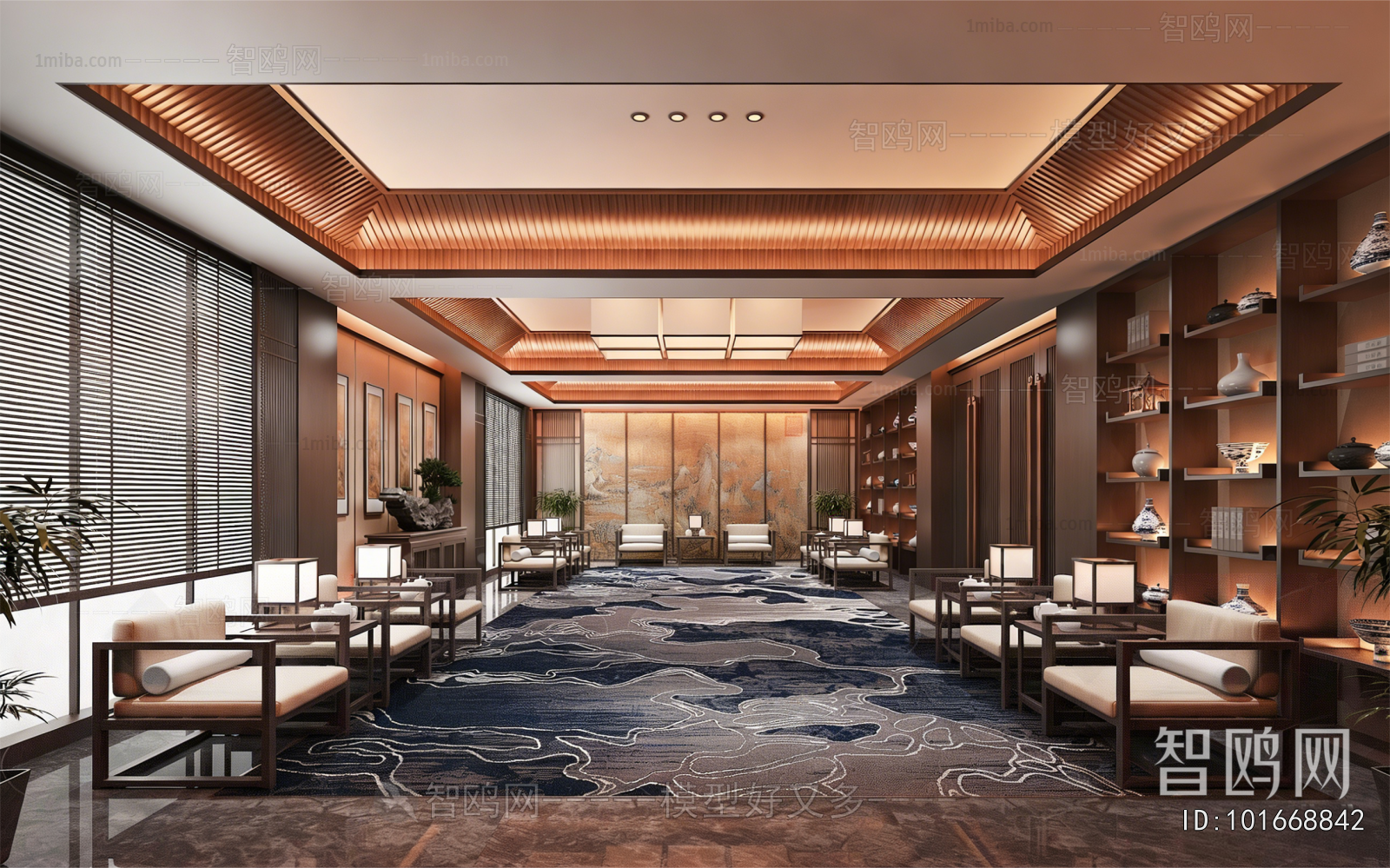 New Chinese Style Reception Room