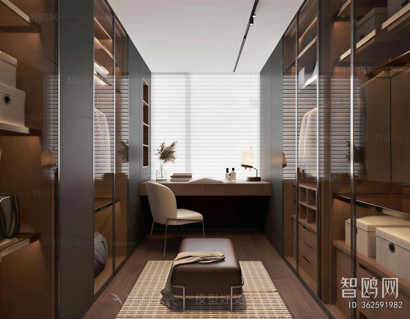 Modern Clothes Storage Area