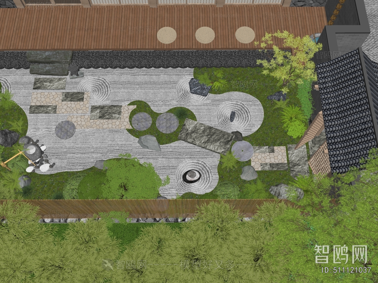 New Chinese Style Courtyard/landscape
