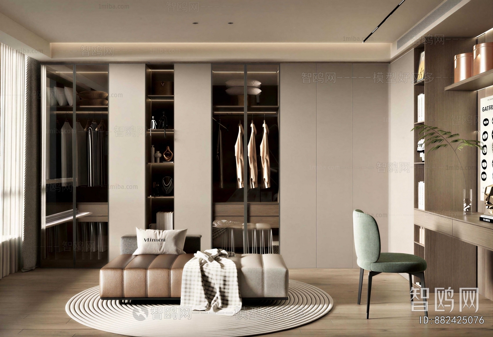 Modern Clothes Storage Area