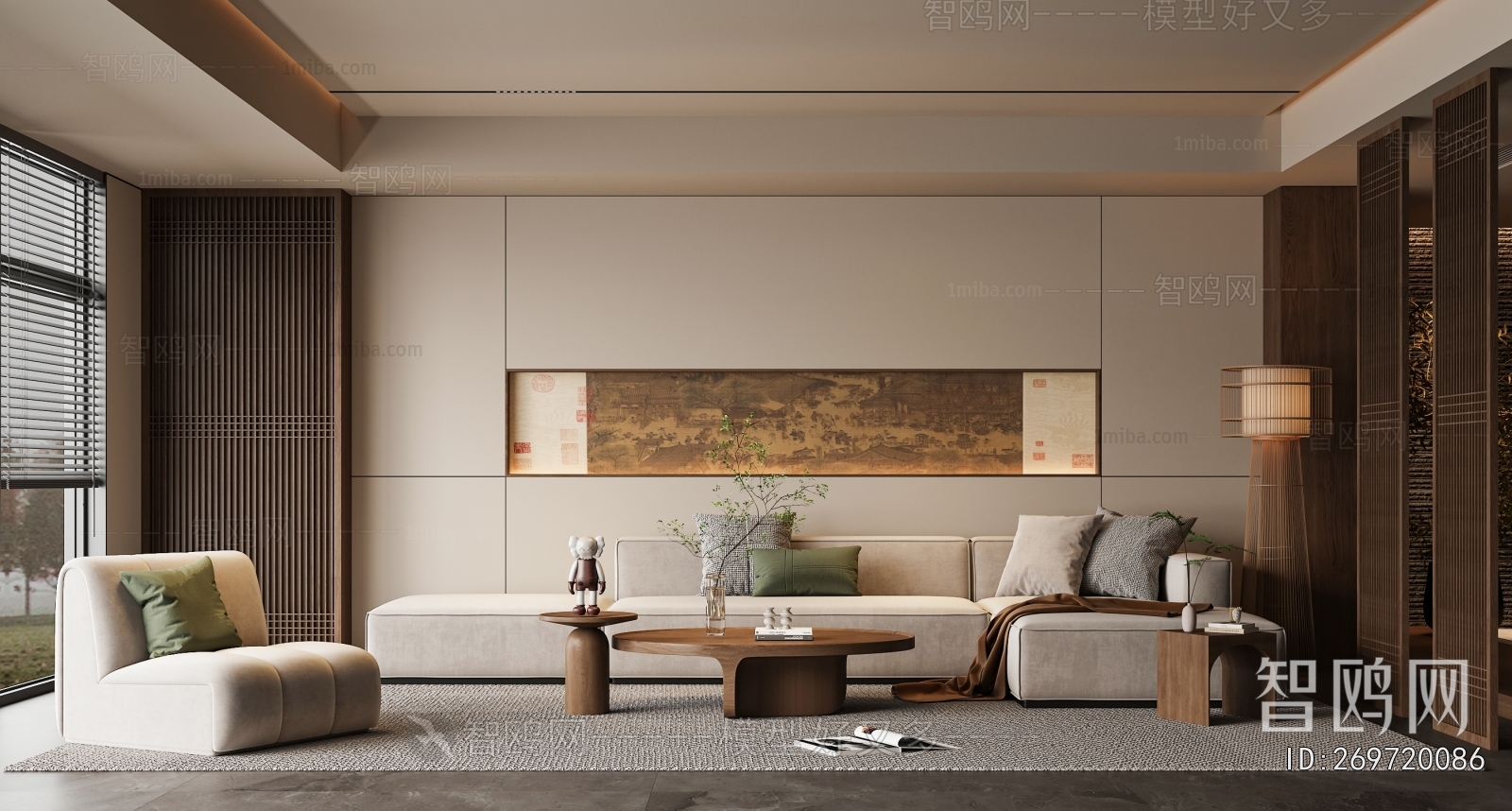 New Chinese Style A Living Room