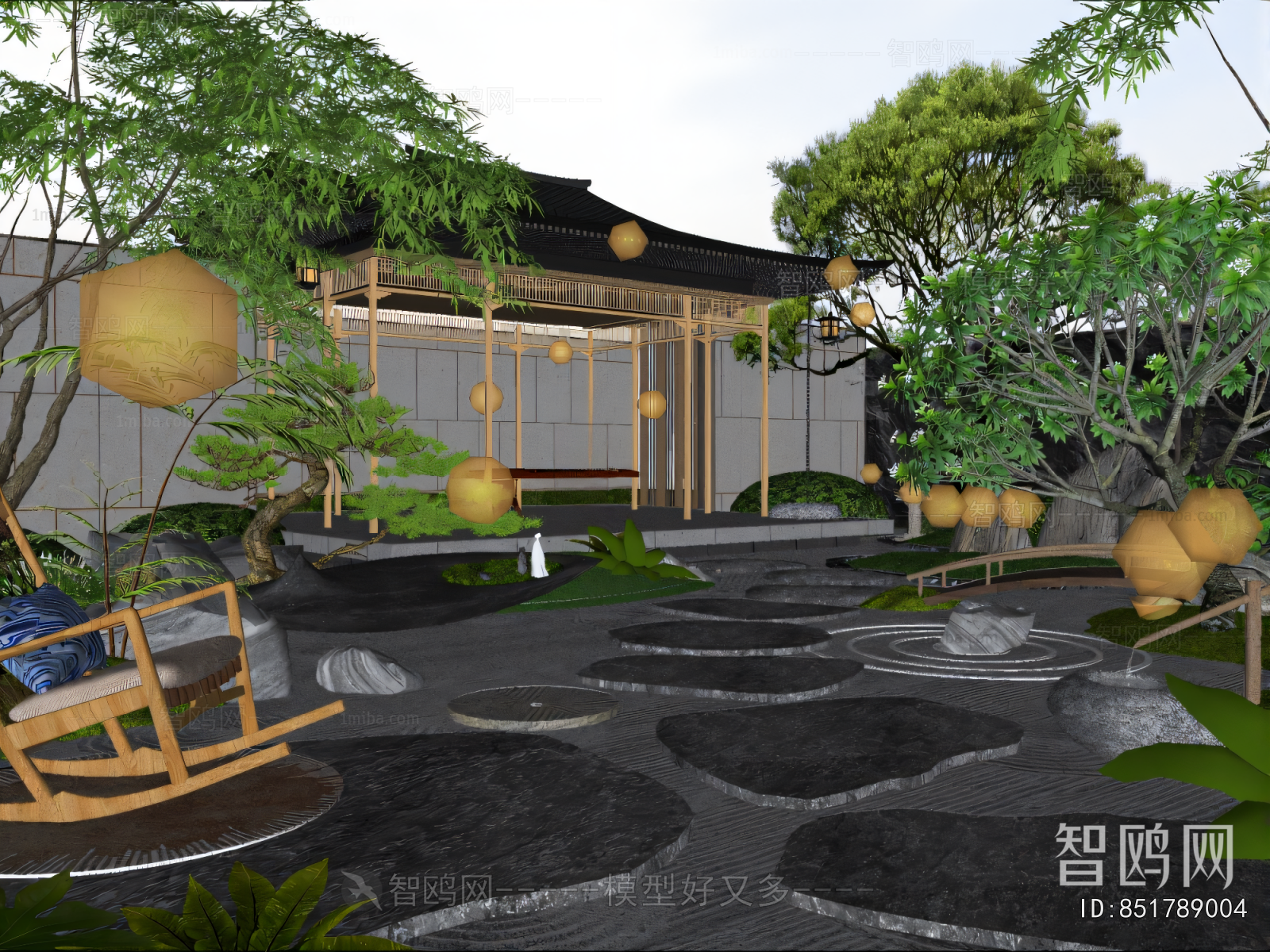 Modern Courtyard/landscape