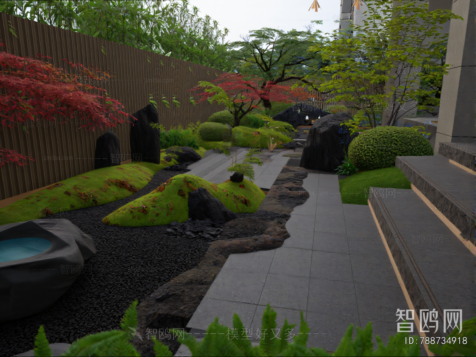Modern Courtyard/landscape