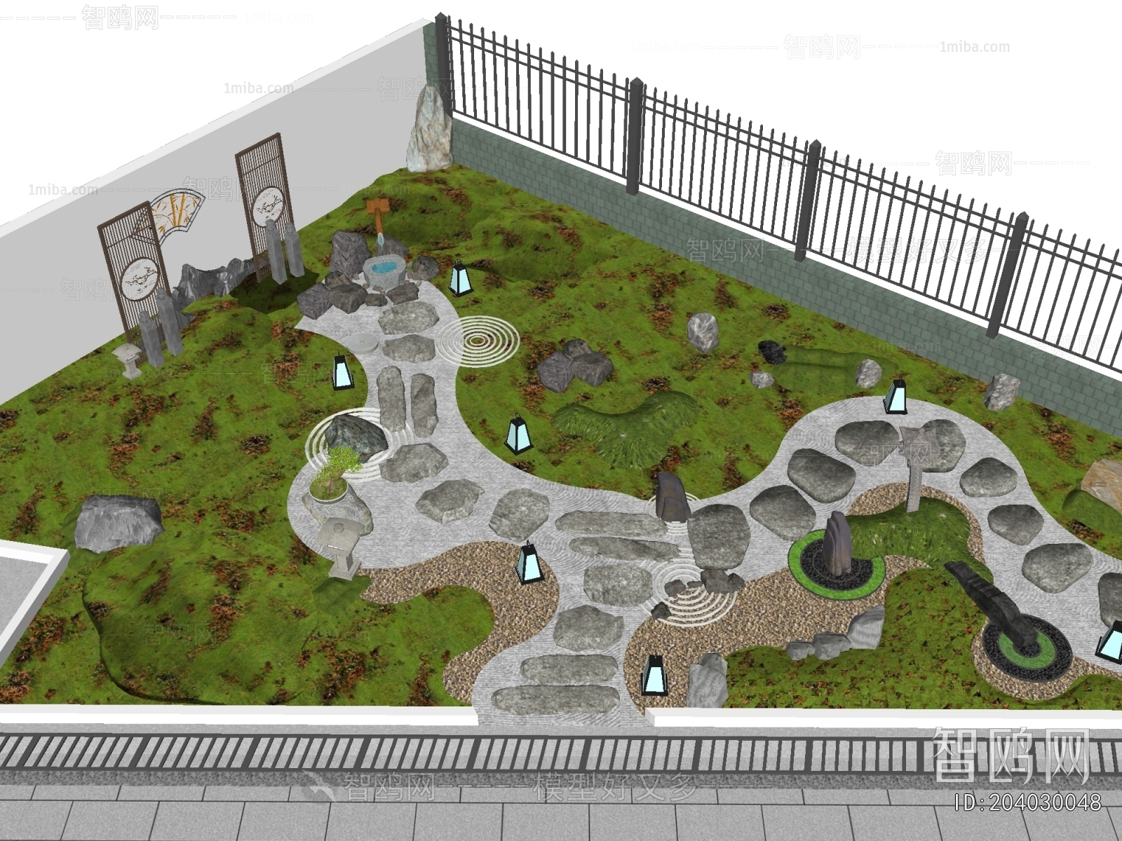 Modern Courtyard/landscape