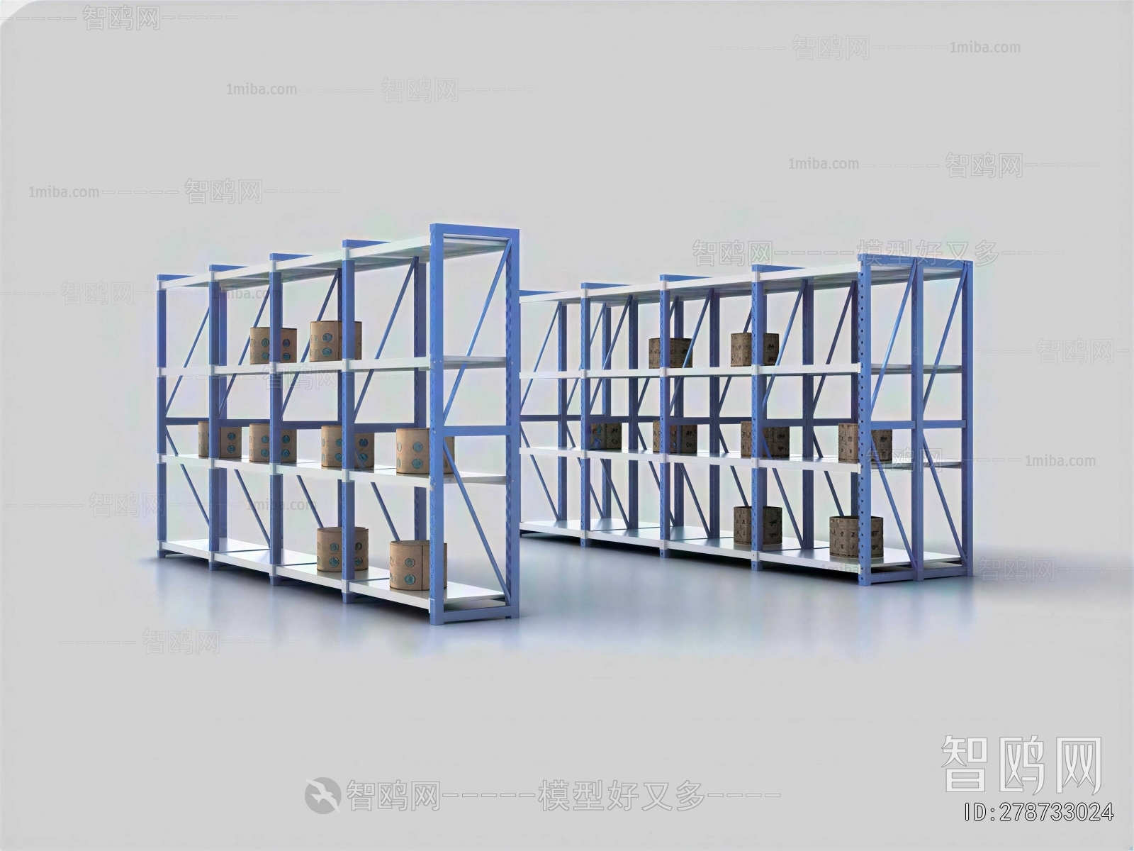 Modern Supermarket Shelf