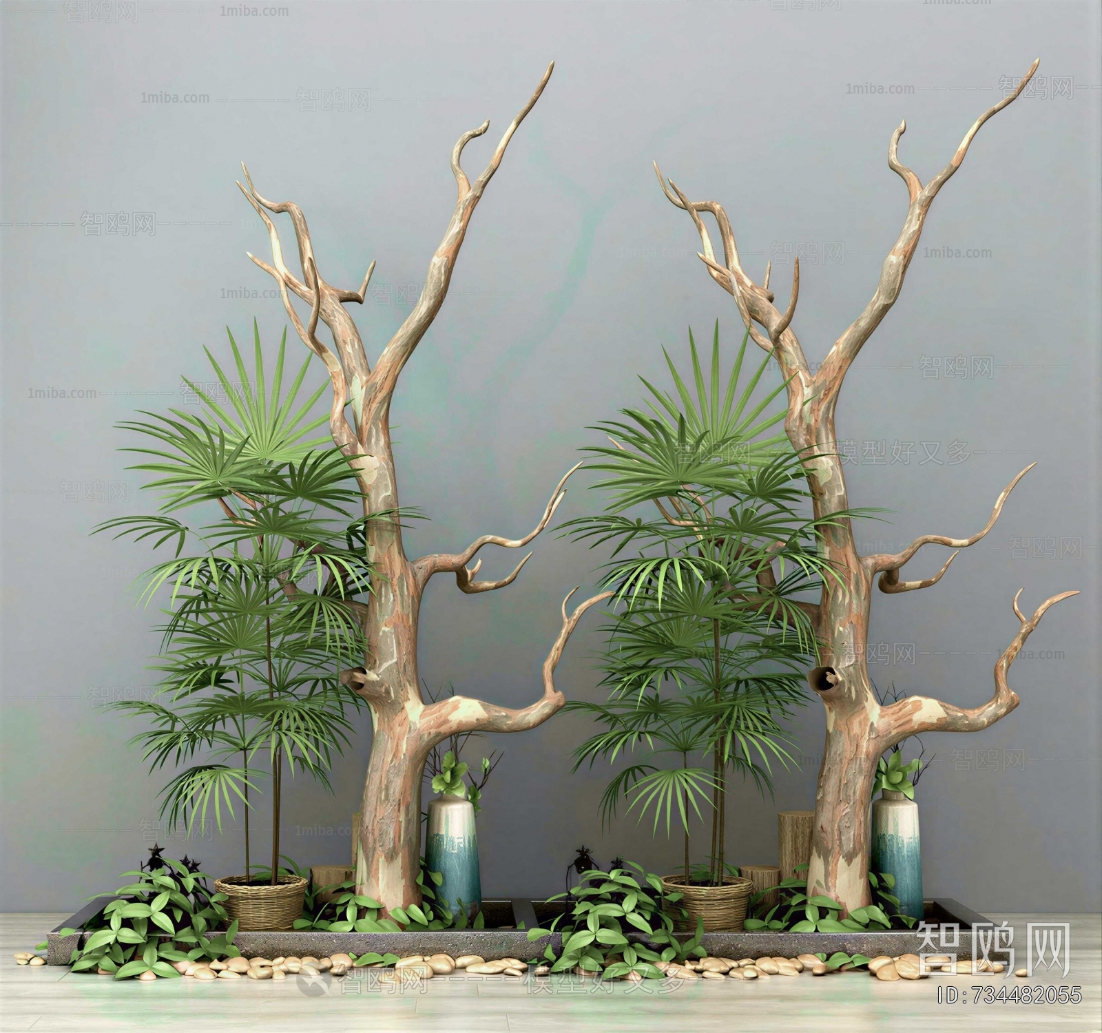 New Chinese Style Plant Landscaping