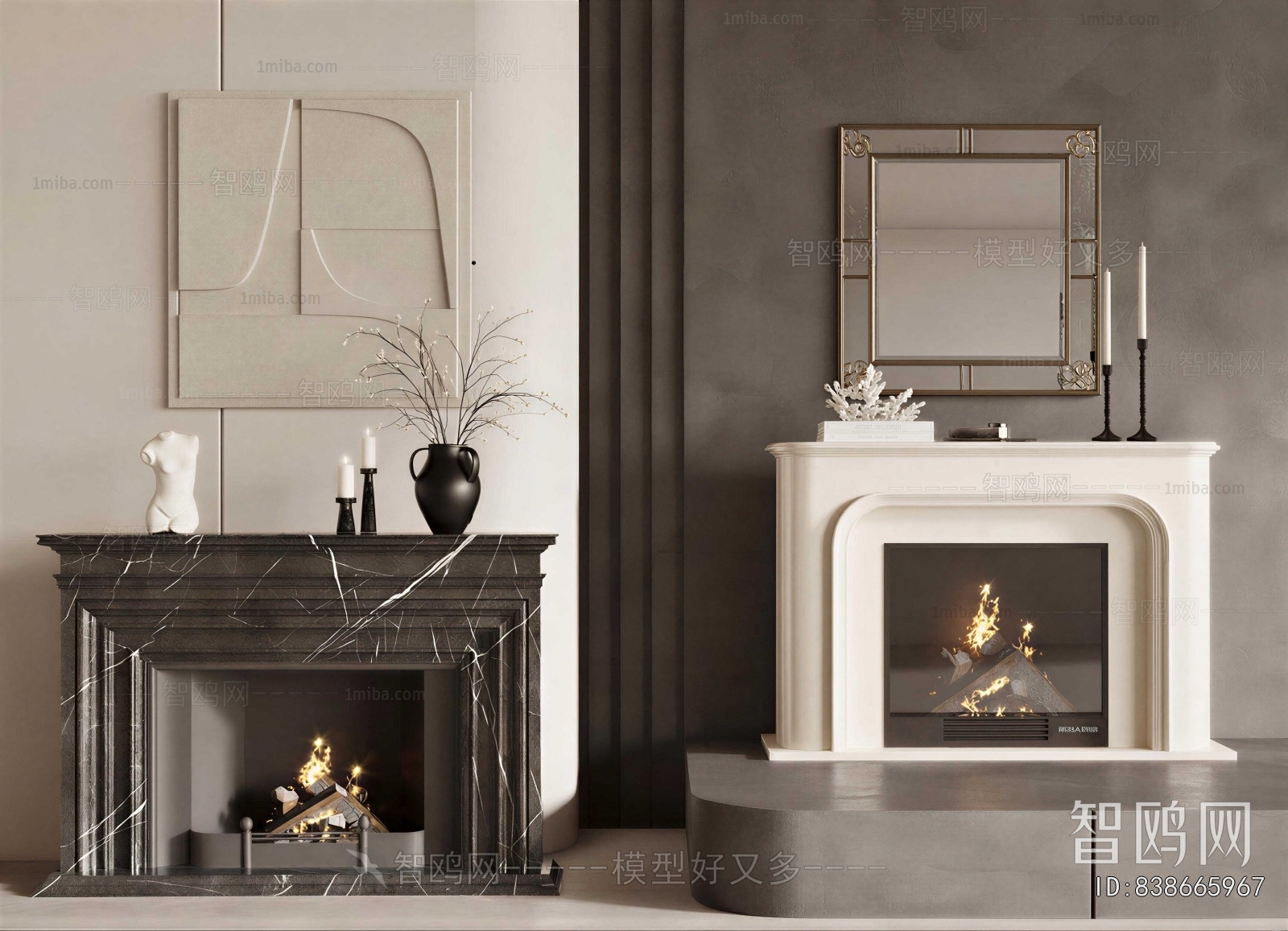 French Style Fireplace