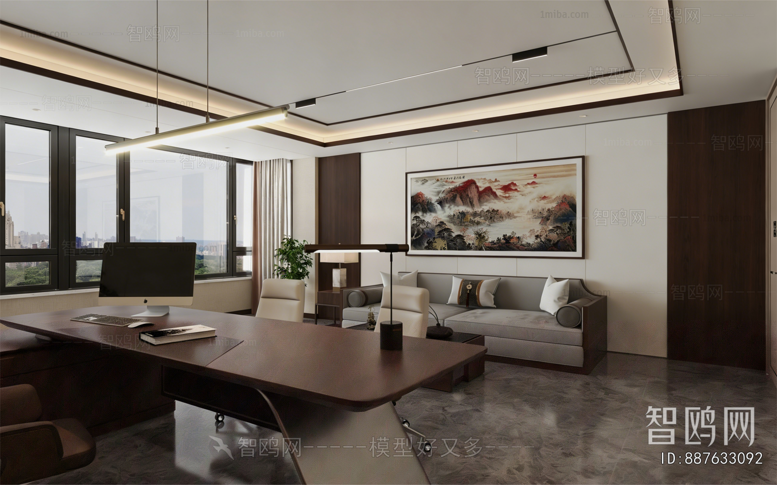 New Chinese Style Manager's Office