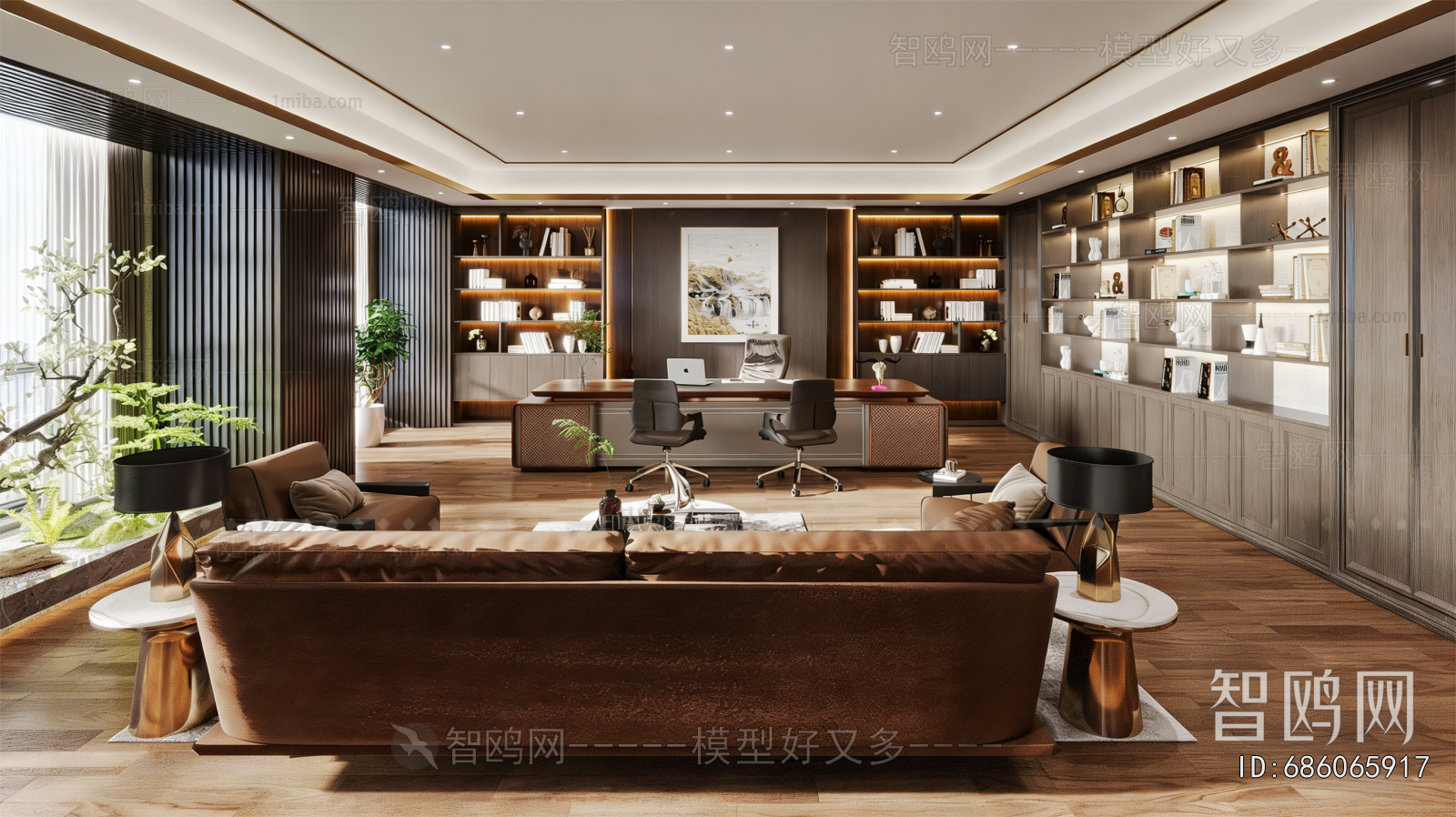 New Chinese Style Manager's Office