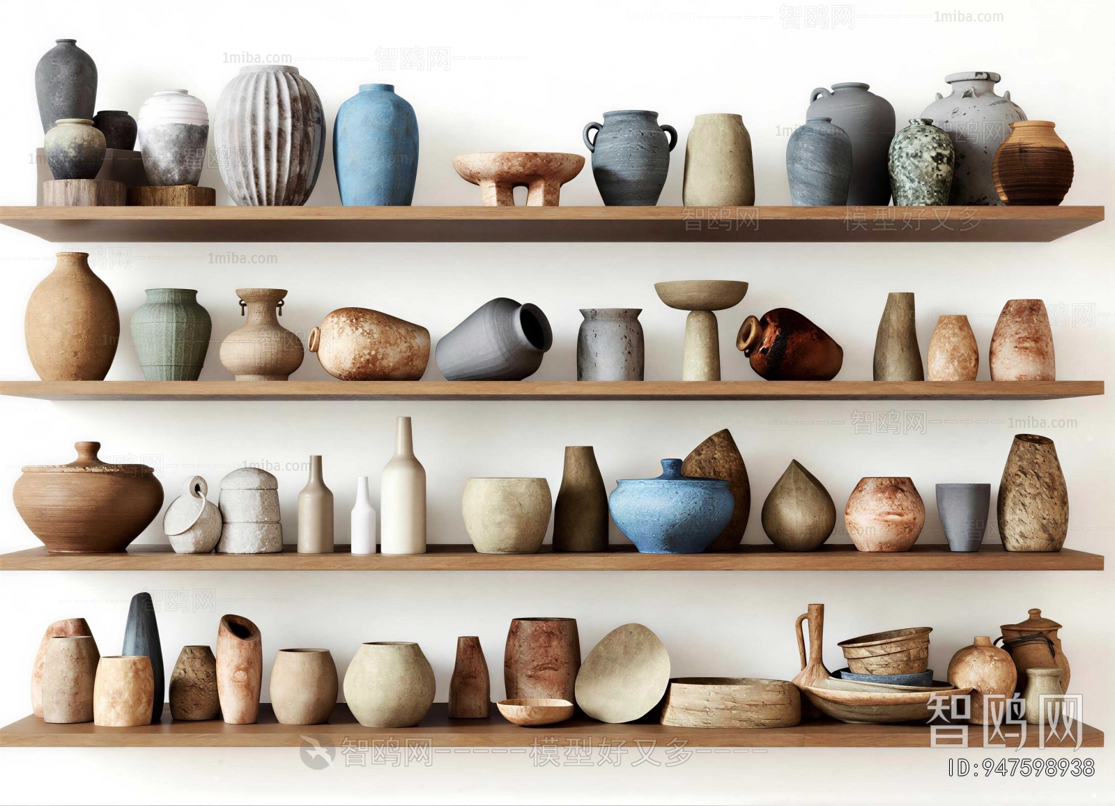 Wabi-sabi Style Clay Pot