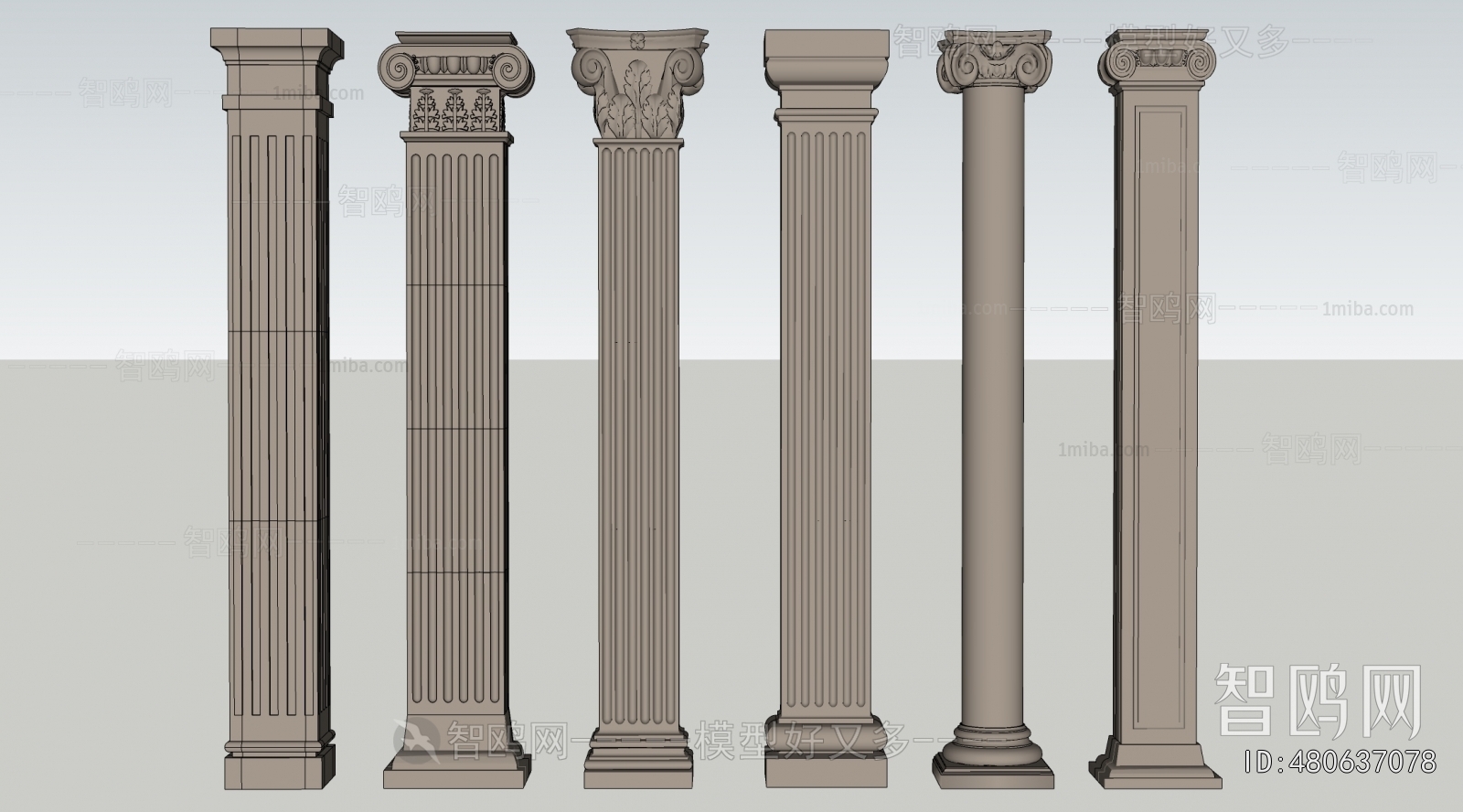 European Style Roman Pillar