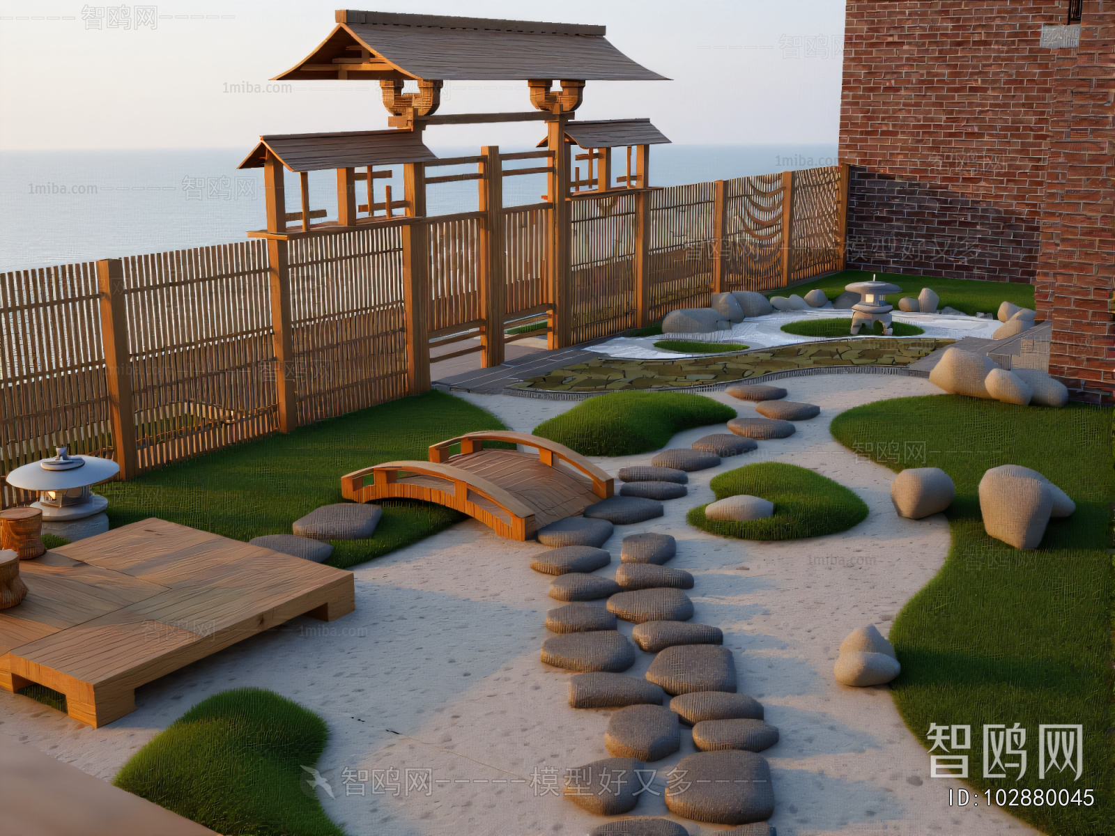 Japanese Style Courtyard/landscape