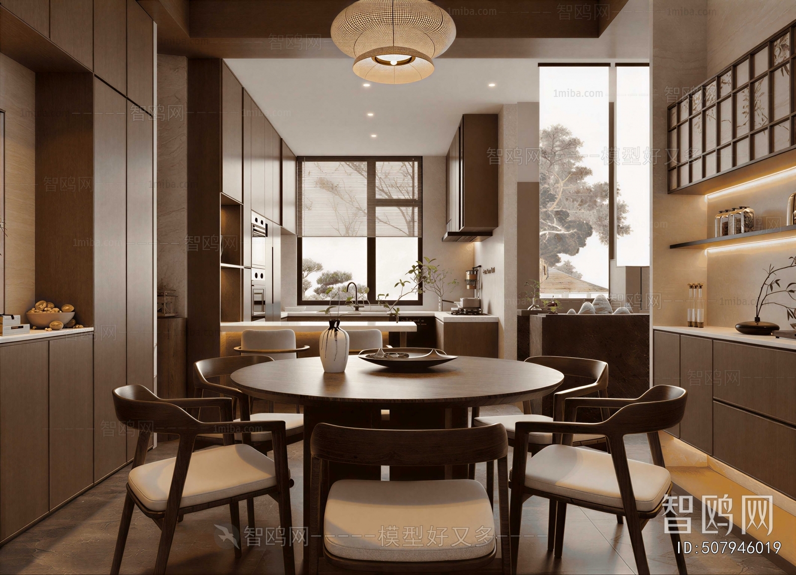 New Chinese Style Dining Room