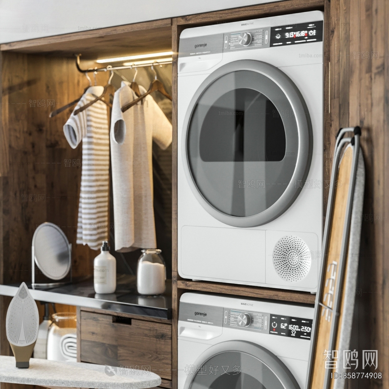 Modern Laundry Cabinet