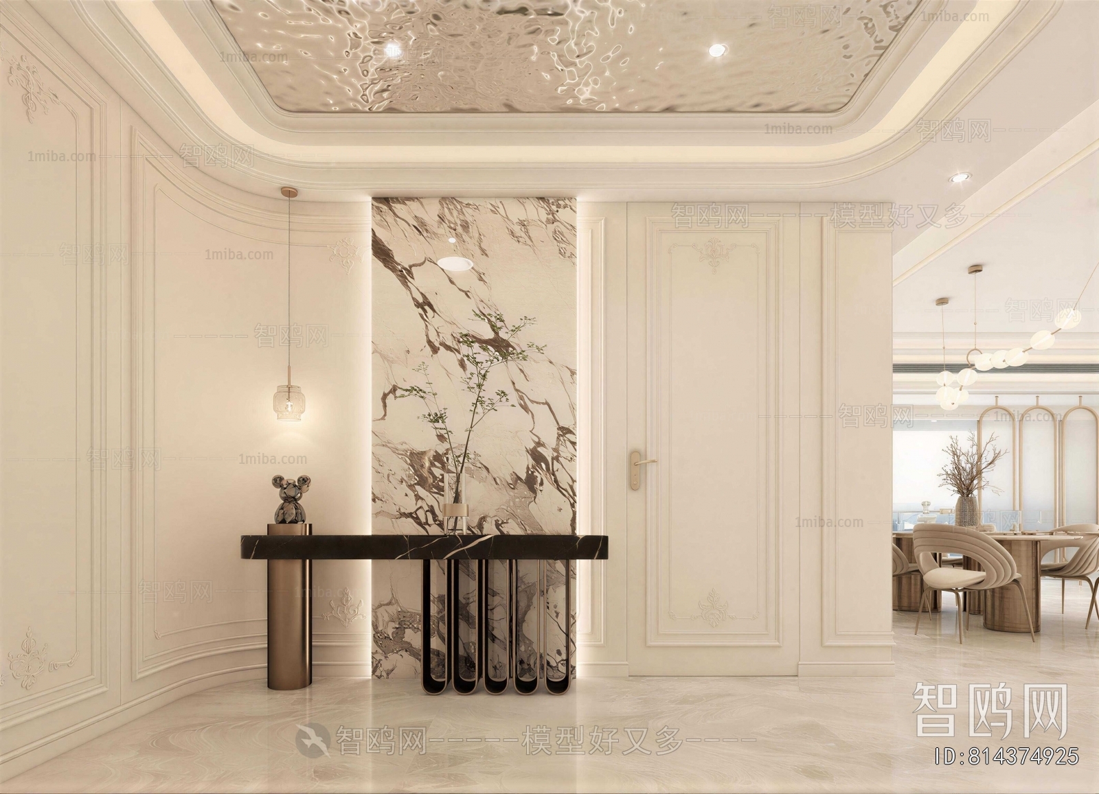French Style Hallway