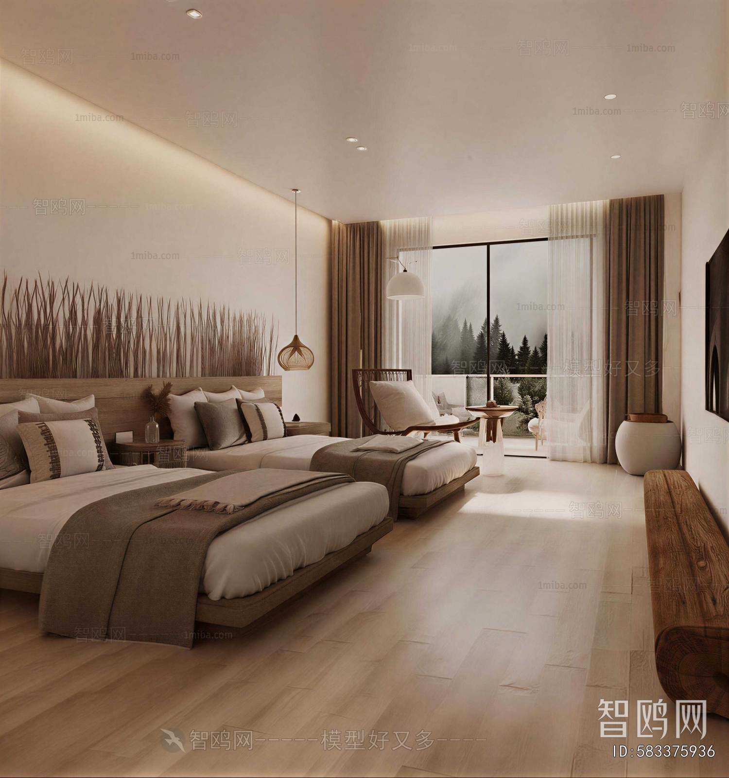Modern Guest Room