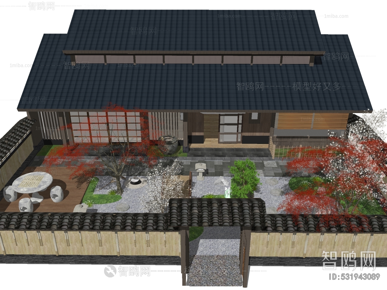 New Chinese Style Courtyard/landscape