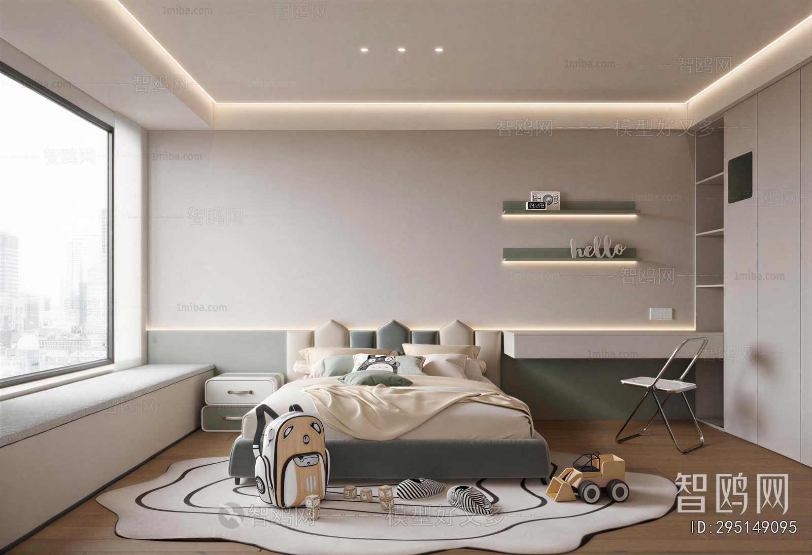 Modern Boy's Room And Son's Room
