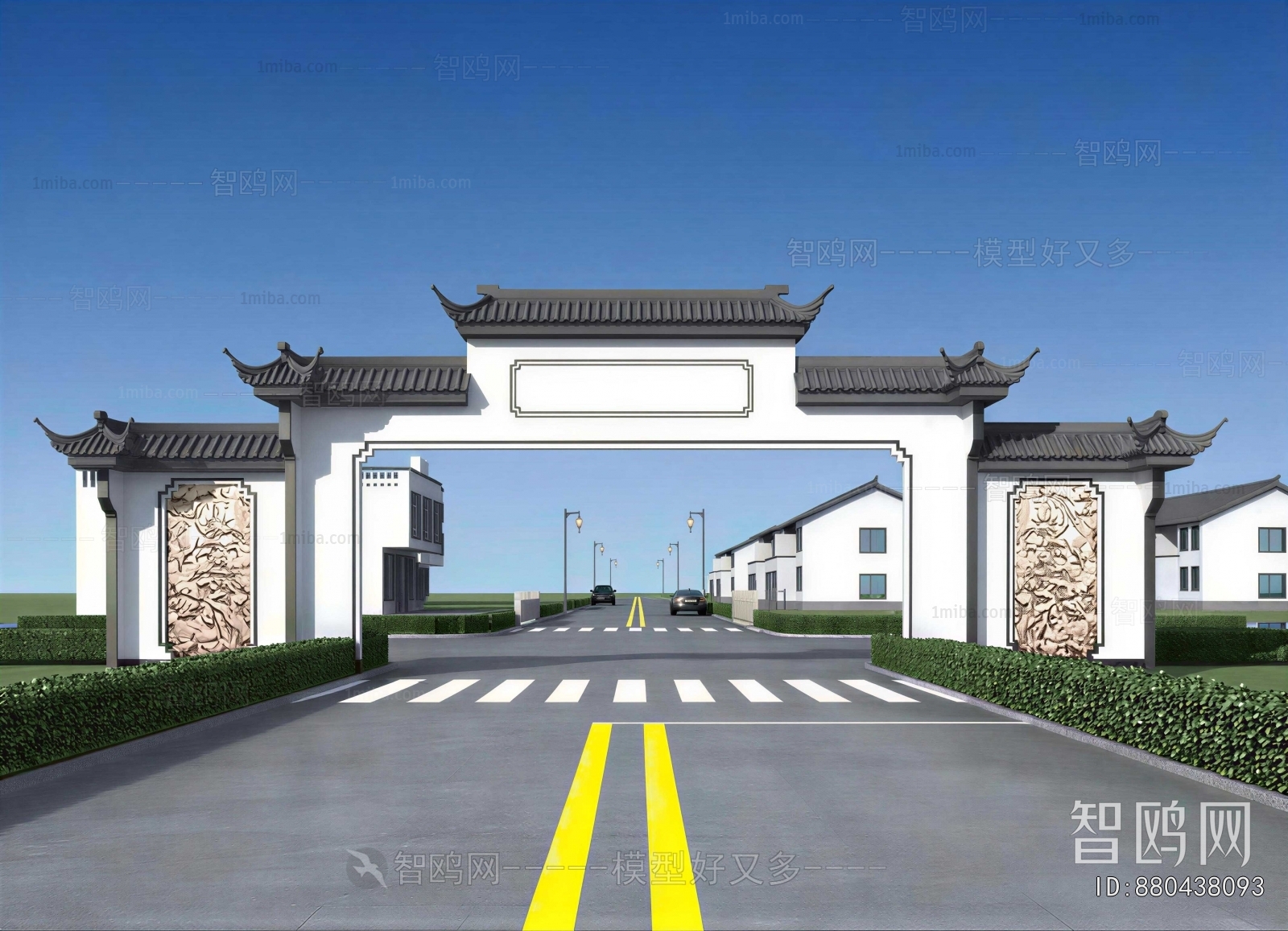 New Chinese Style Decorated Archway