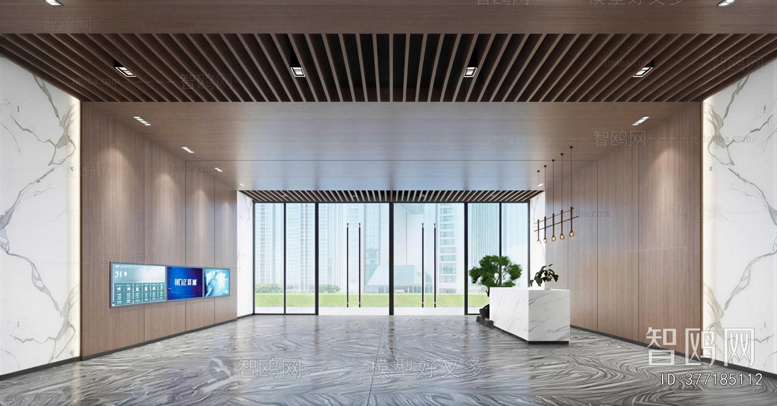 Modern Office Reception Desk