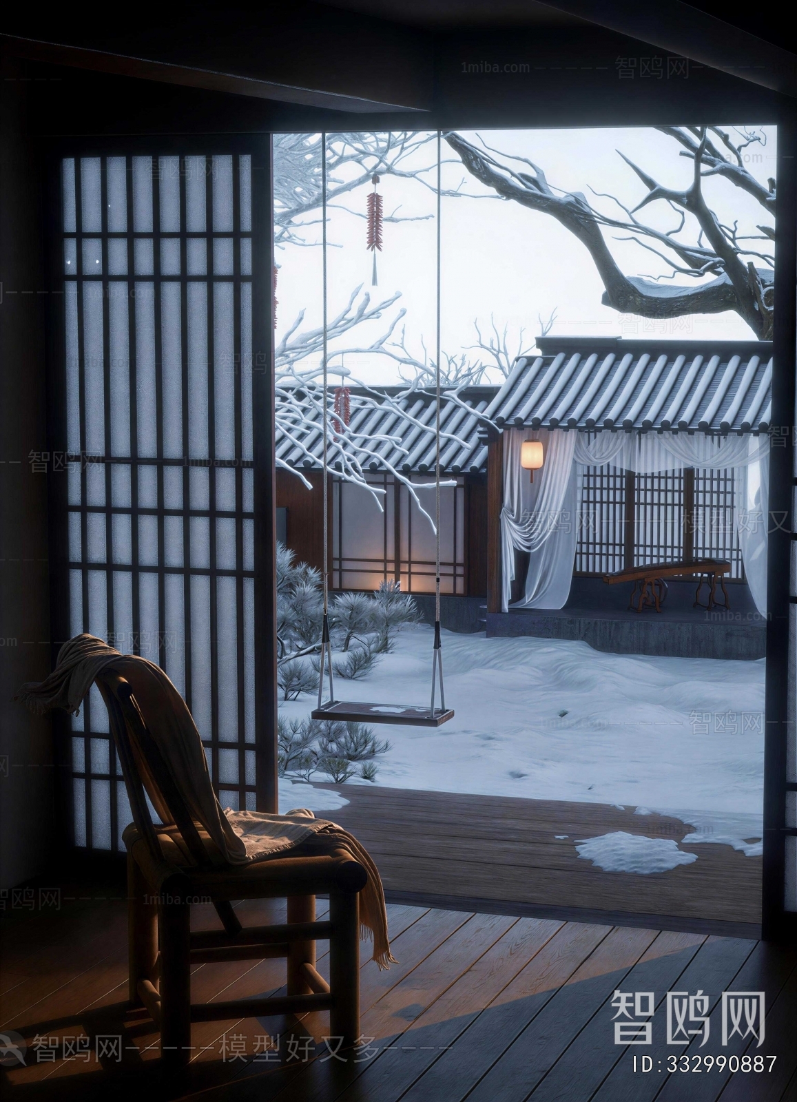 New Chinese Style Courtyard/landscape