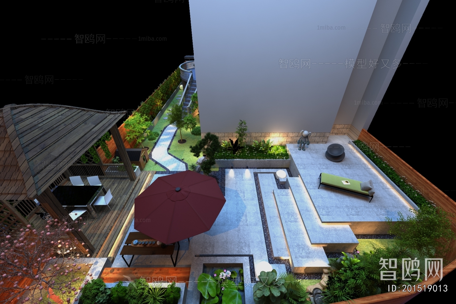 Modern Courtyard/landscape
