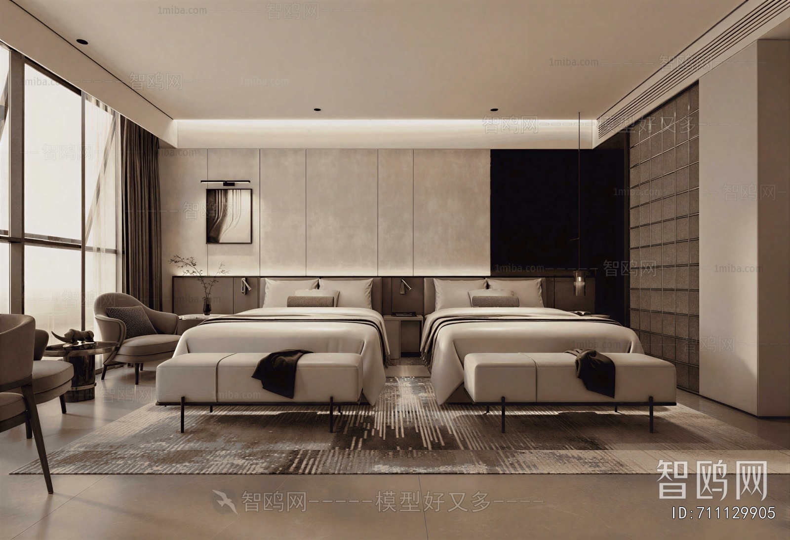 Modern Guest Room