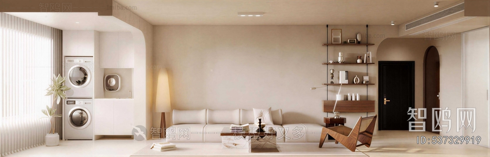 Wabi-sabi Style A Living Room