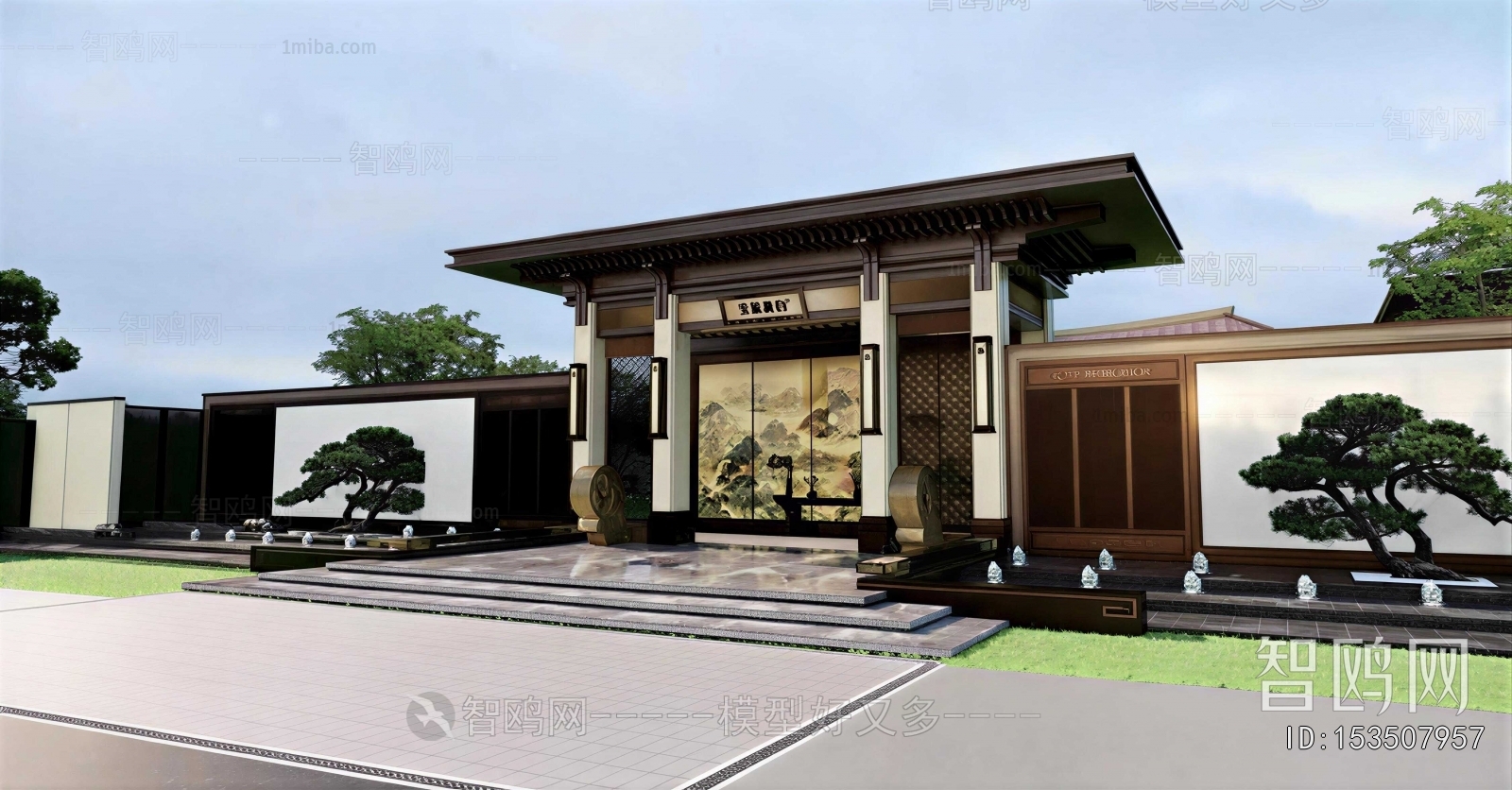 New Chinese Style Facade Element