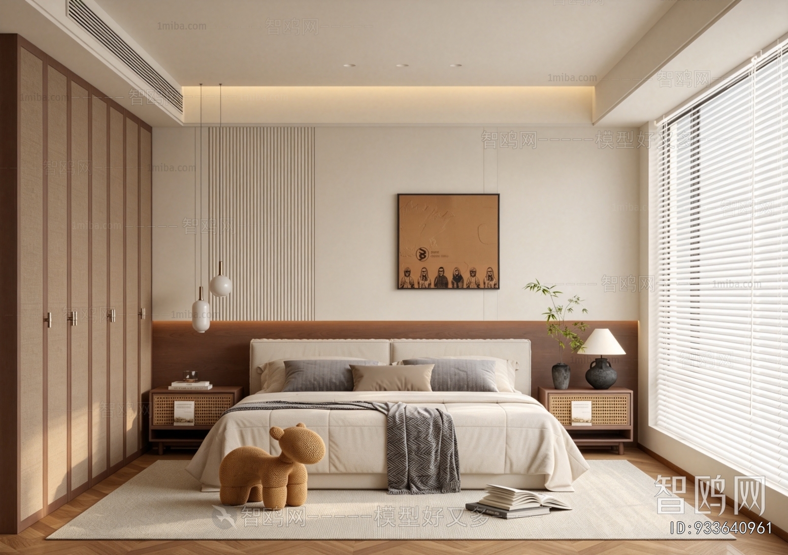 Wabi-sabi Style Bedroom