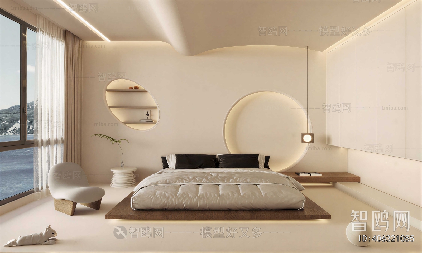 Wabi-sabi Style Bedroom