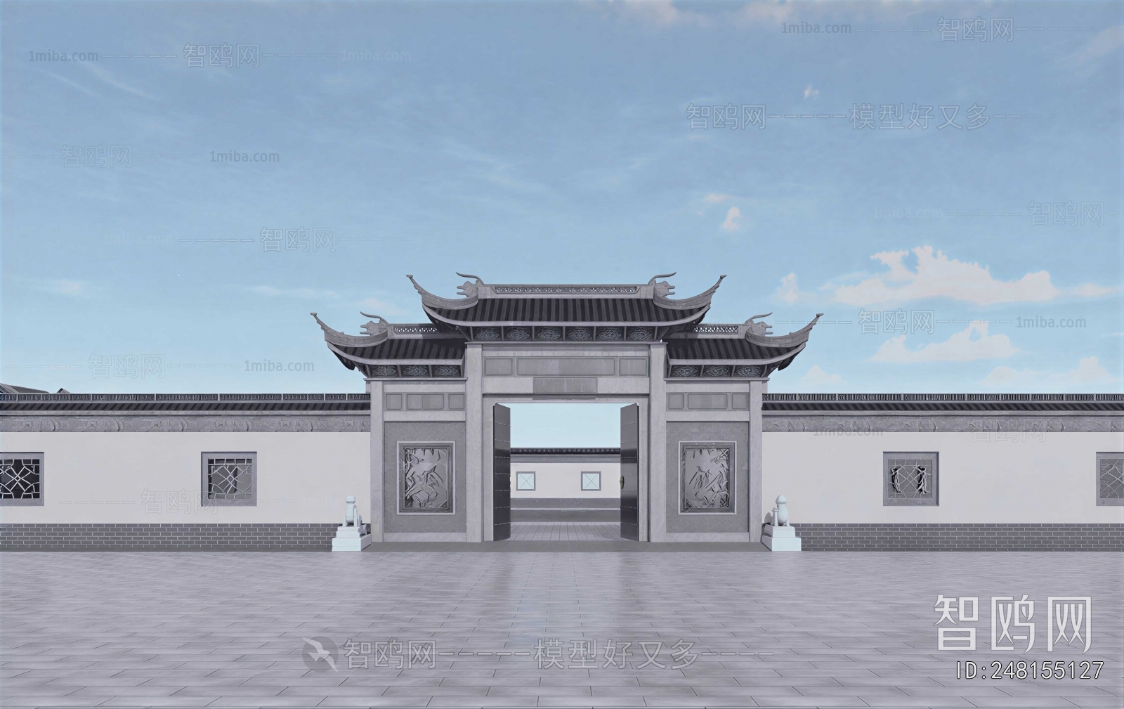 New Chinese Style Decorated Archway