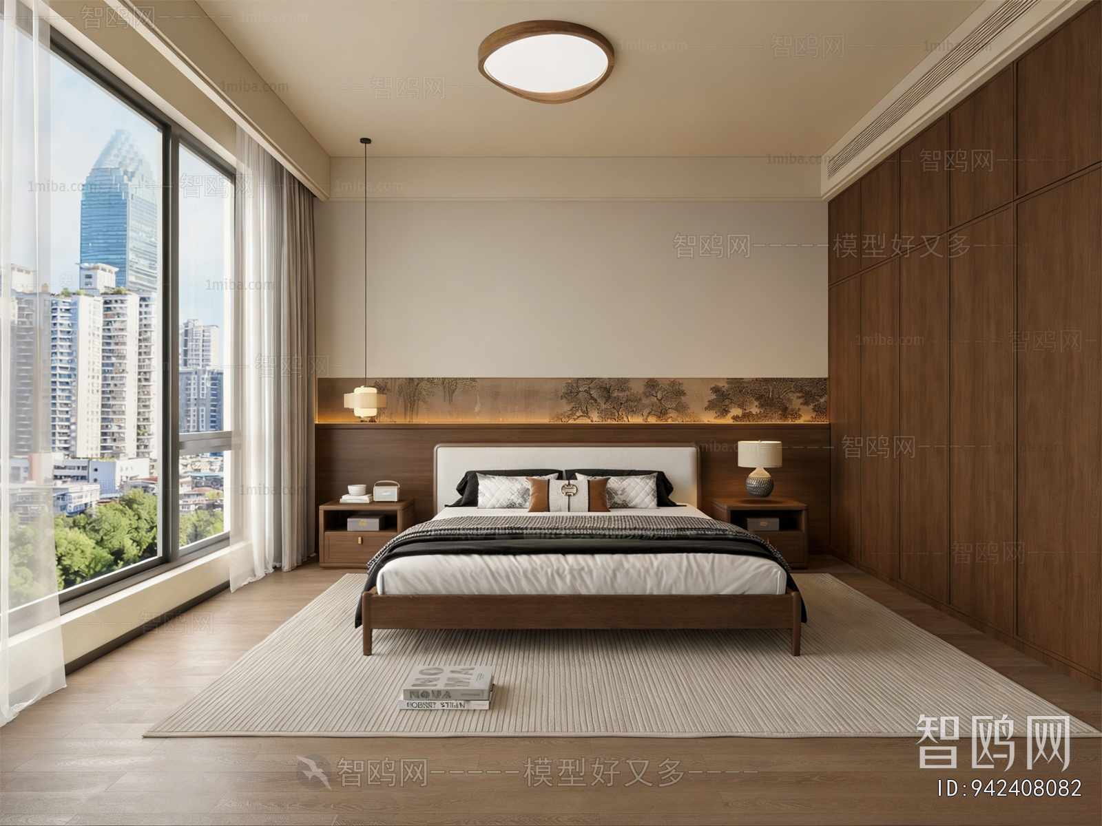 New Chinese Style Bedroom