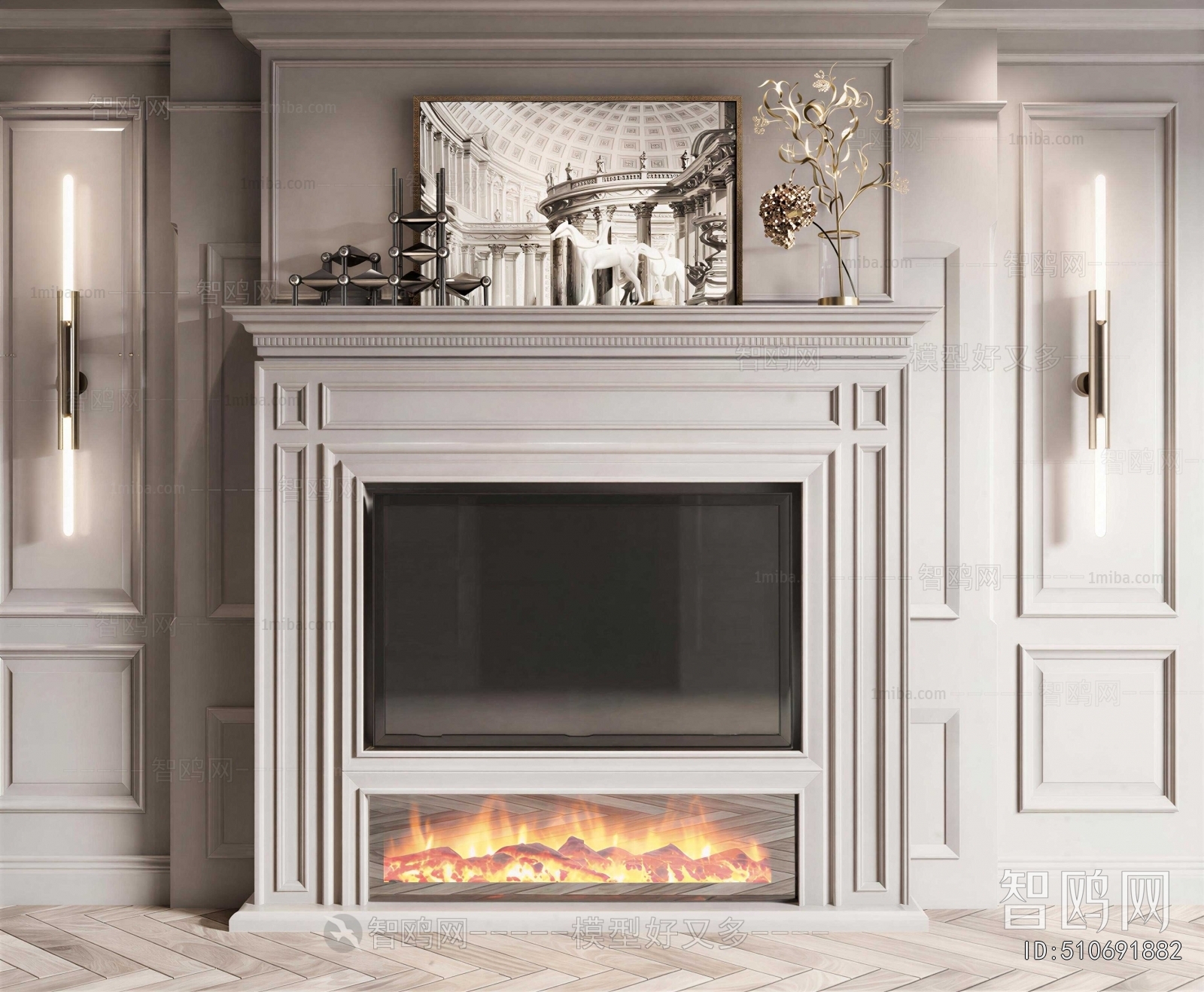 European Style Fireplace