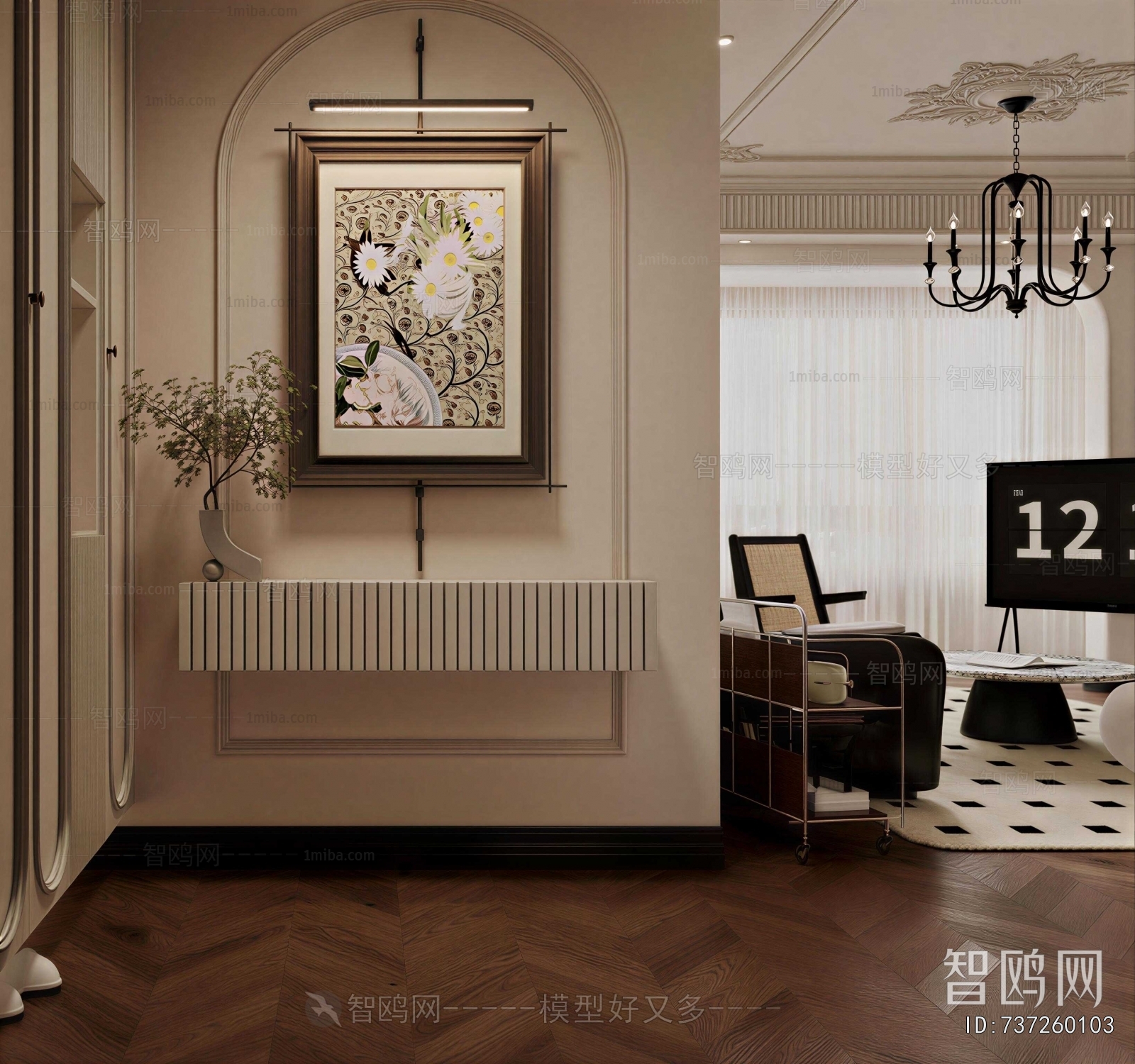 French Style Hallway