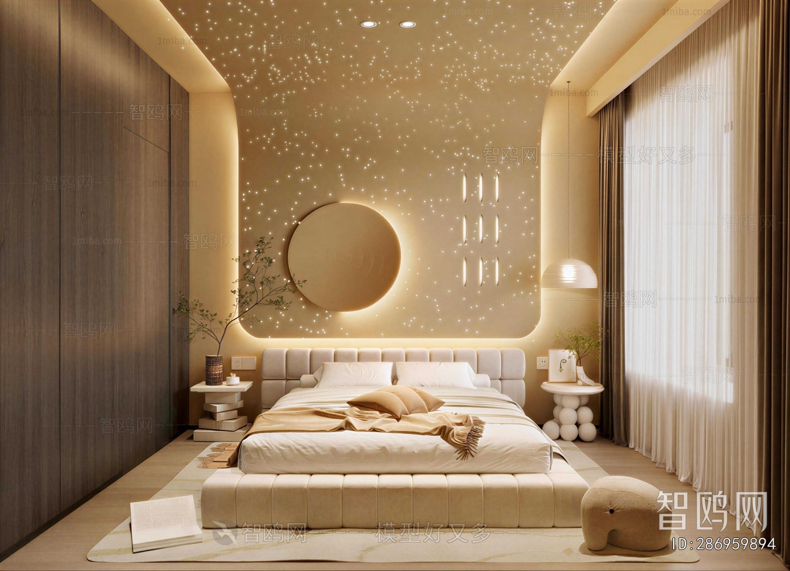 Wabi-sabi Style Bedroom