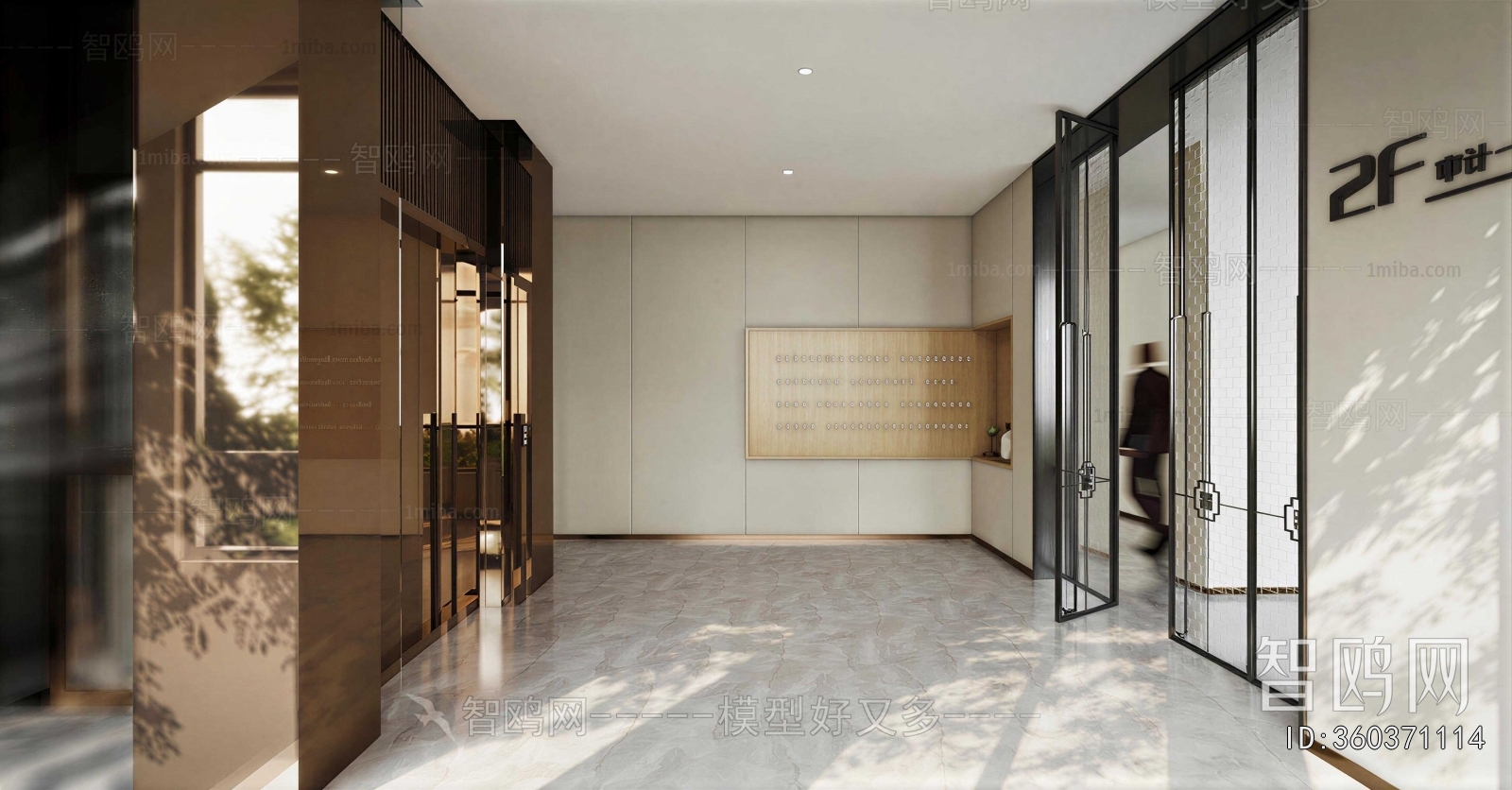 Modern Office Elevator Hall