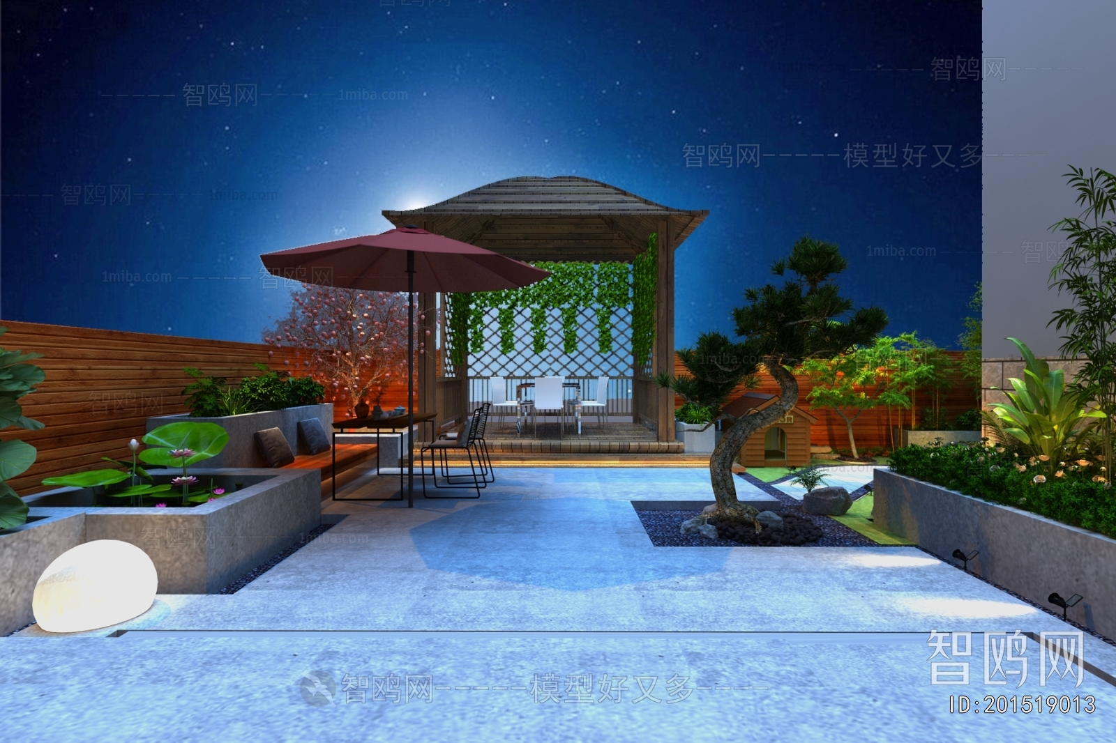 Modern Courtyard/landscape