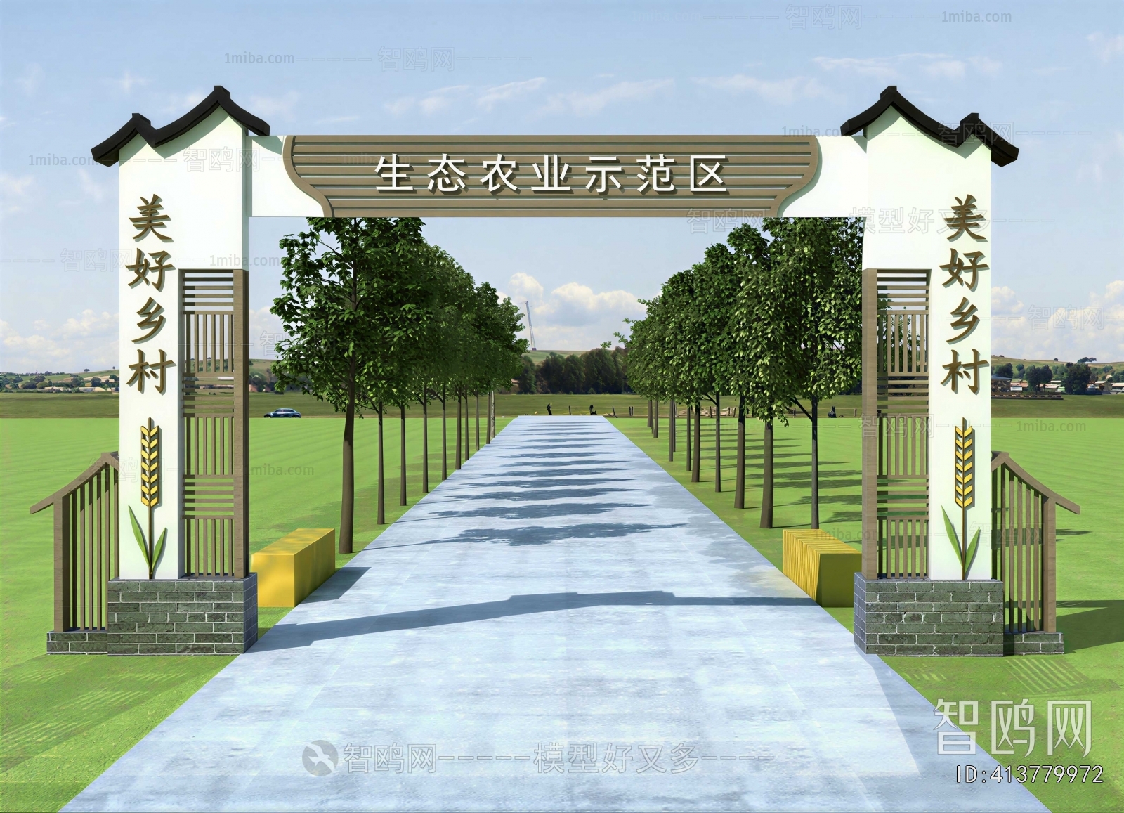 New Chinese Style Facade Element