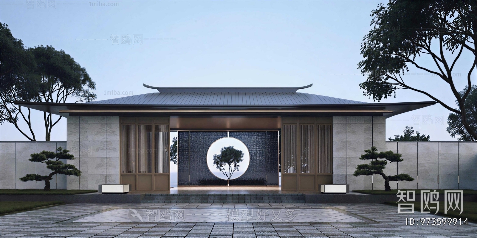New Chinese Style Courtyard/landscape