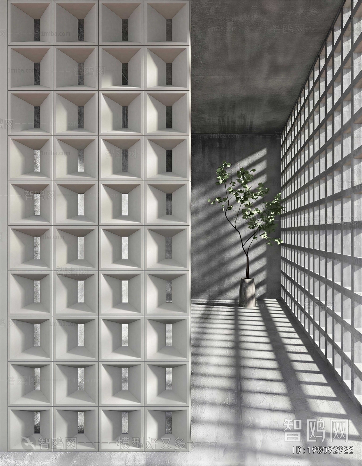 Modern Cement Brick Screen Partition