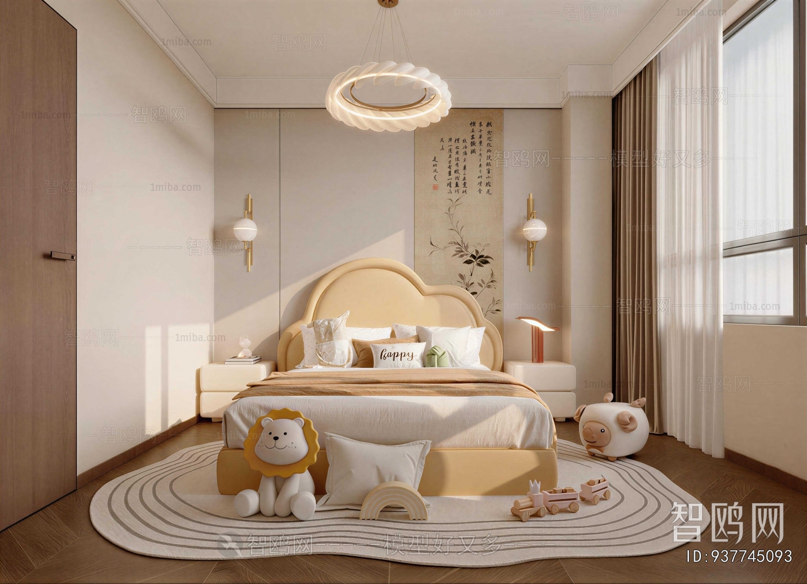New Chinese Style Girl's Room Daughter's Room