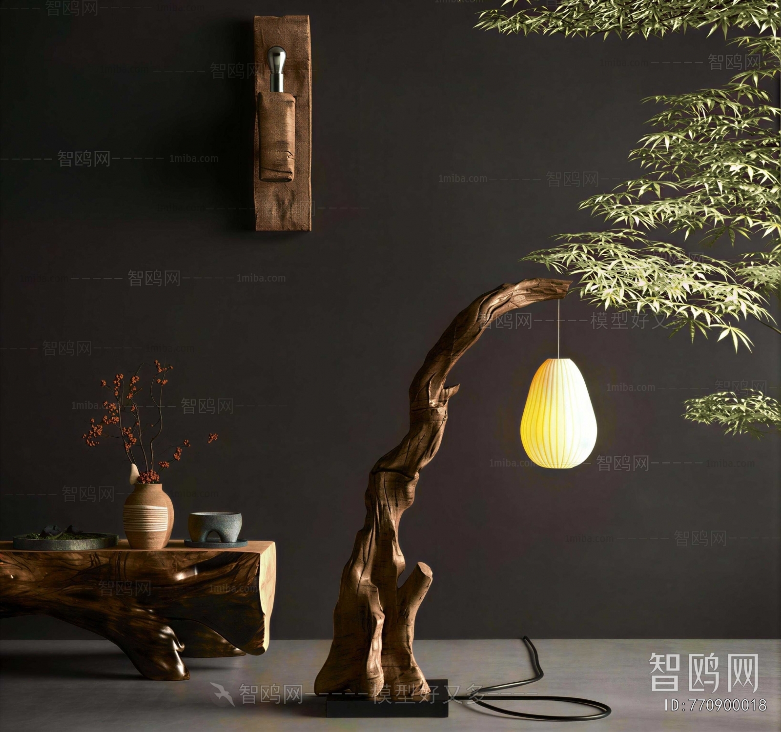 New Chinese Style Floor Lamp