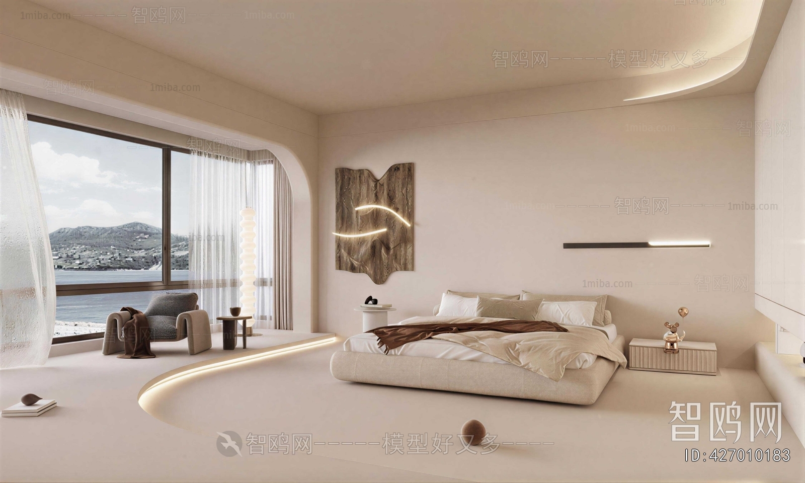 Wabi-sabi Style Bedroom