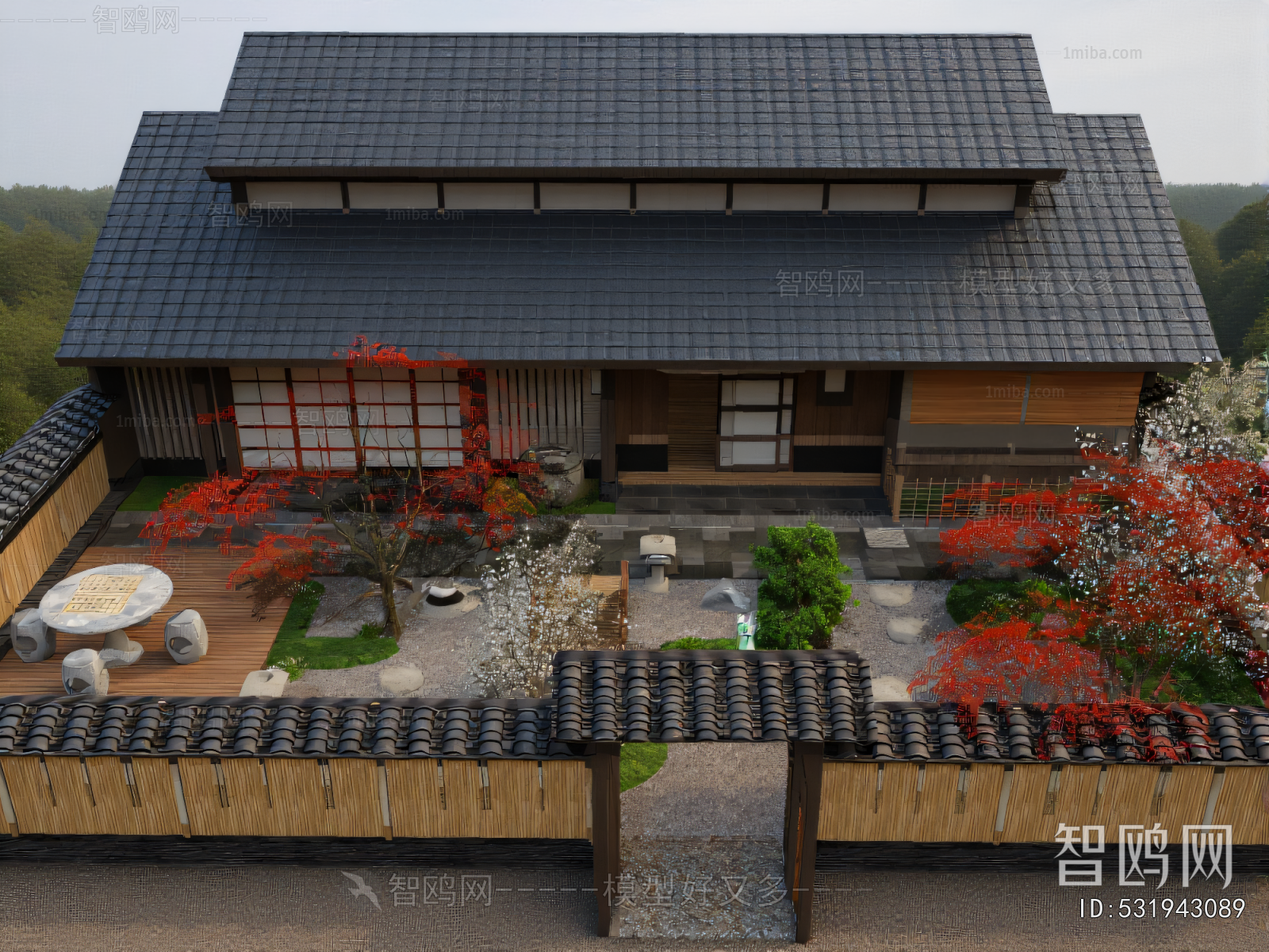 New Chinese Style Courtyard/landscape