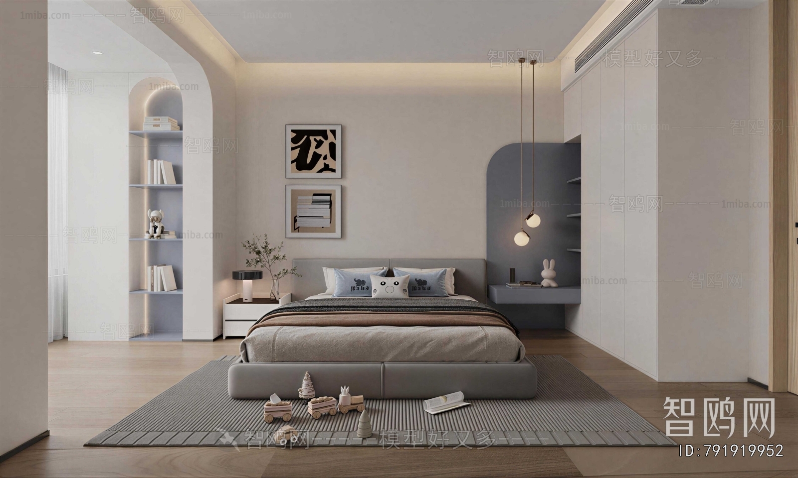 Modern Boy's Room And Son's Room