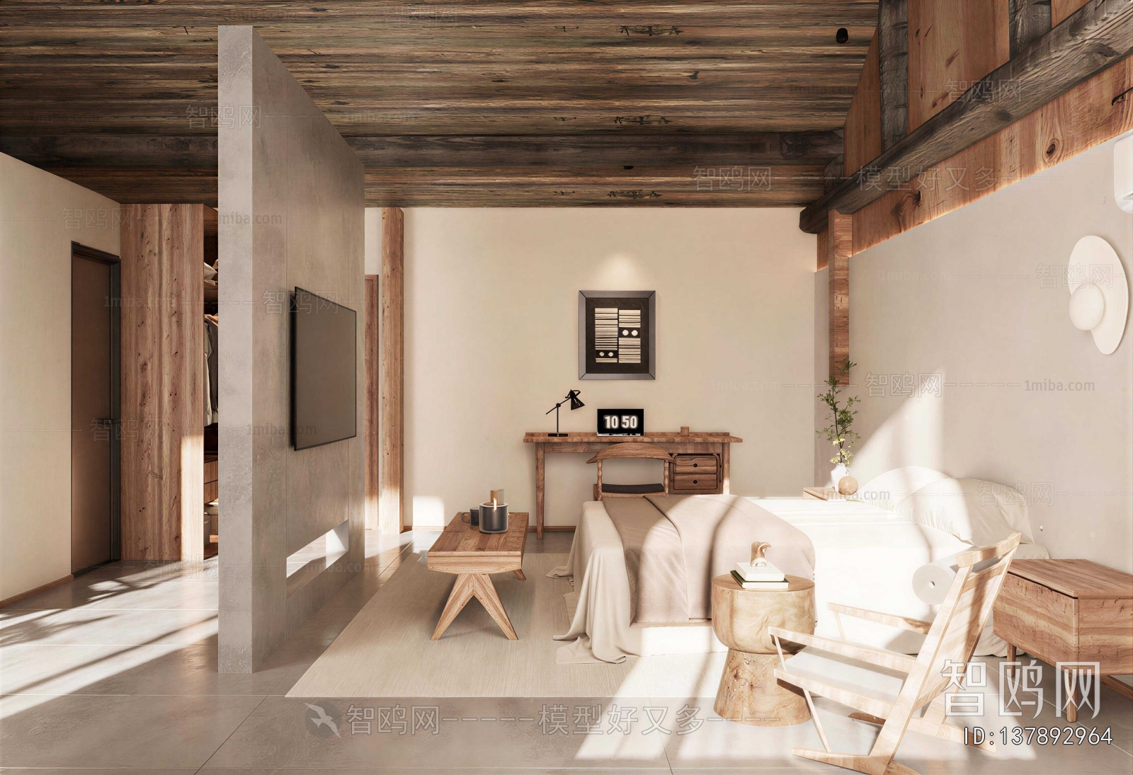 Wabi-sabi Style Bedroom