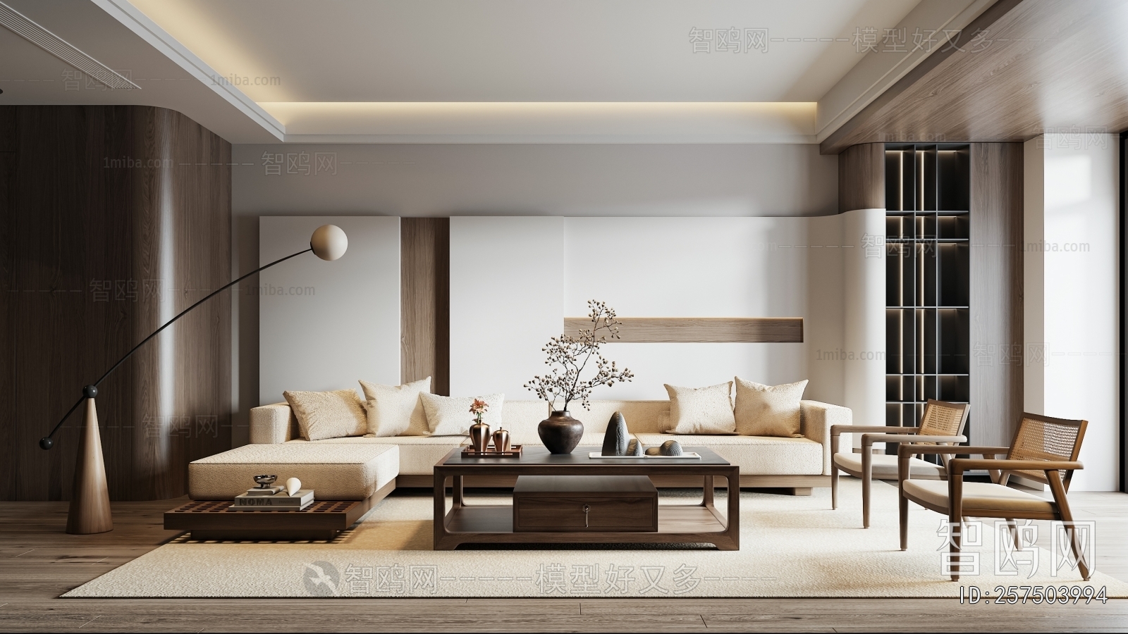 New Chinese Style A Living Room