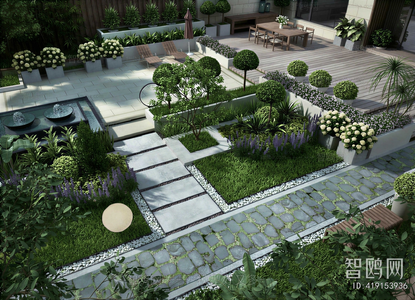 Modern Courtyard/landscape